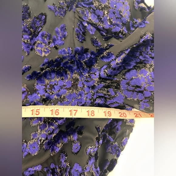 Alice + Olivia Moranne Ruffled Tiered Mini Dress in Midnight Blue NWT M Medium - Picture 10 of 12